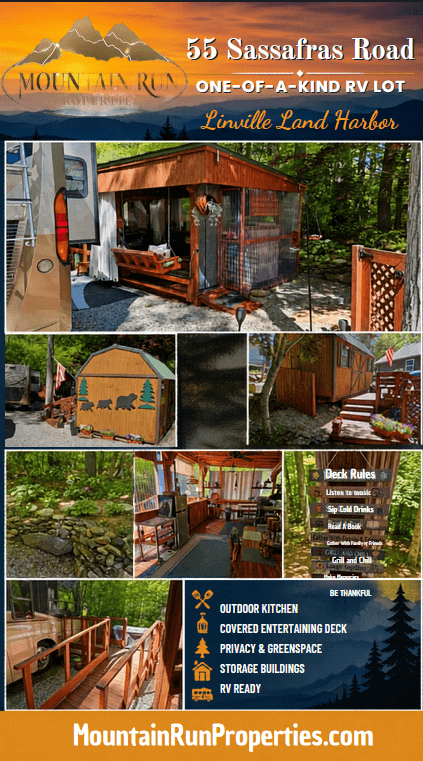 55 Sassafras Road: A One-of-a-Kind RV Lot in Linville Land Harbor