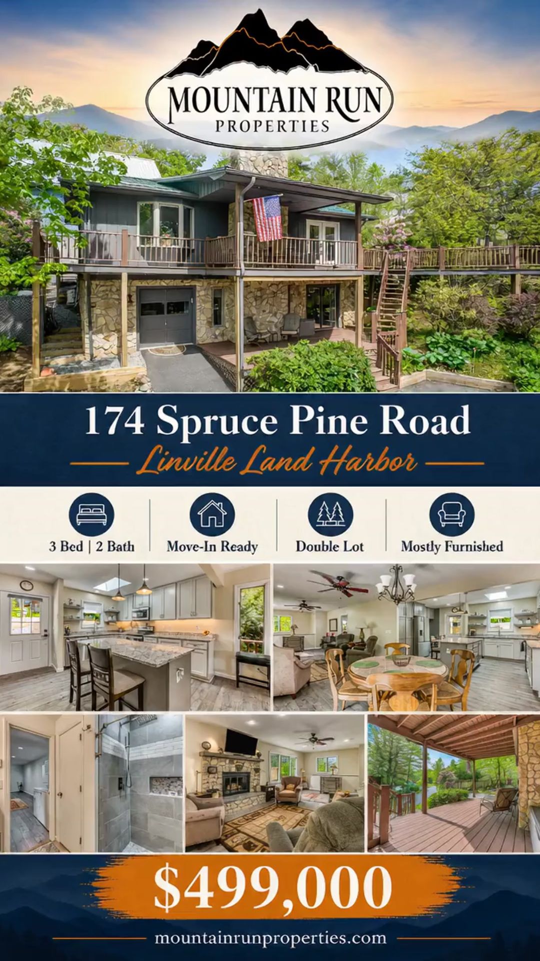 Move-In Ready Mountain Home in Linville Land Harbor