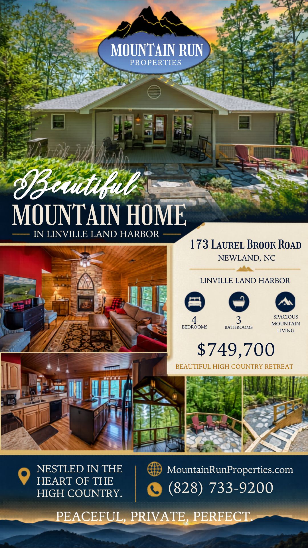 173 Laurel Brook Road: A Spacious Linville Land Harbor Home in Newland, NC