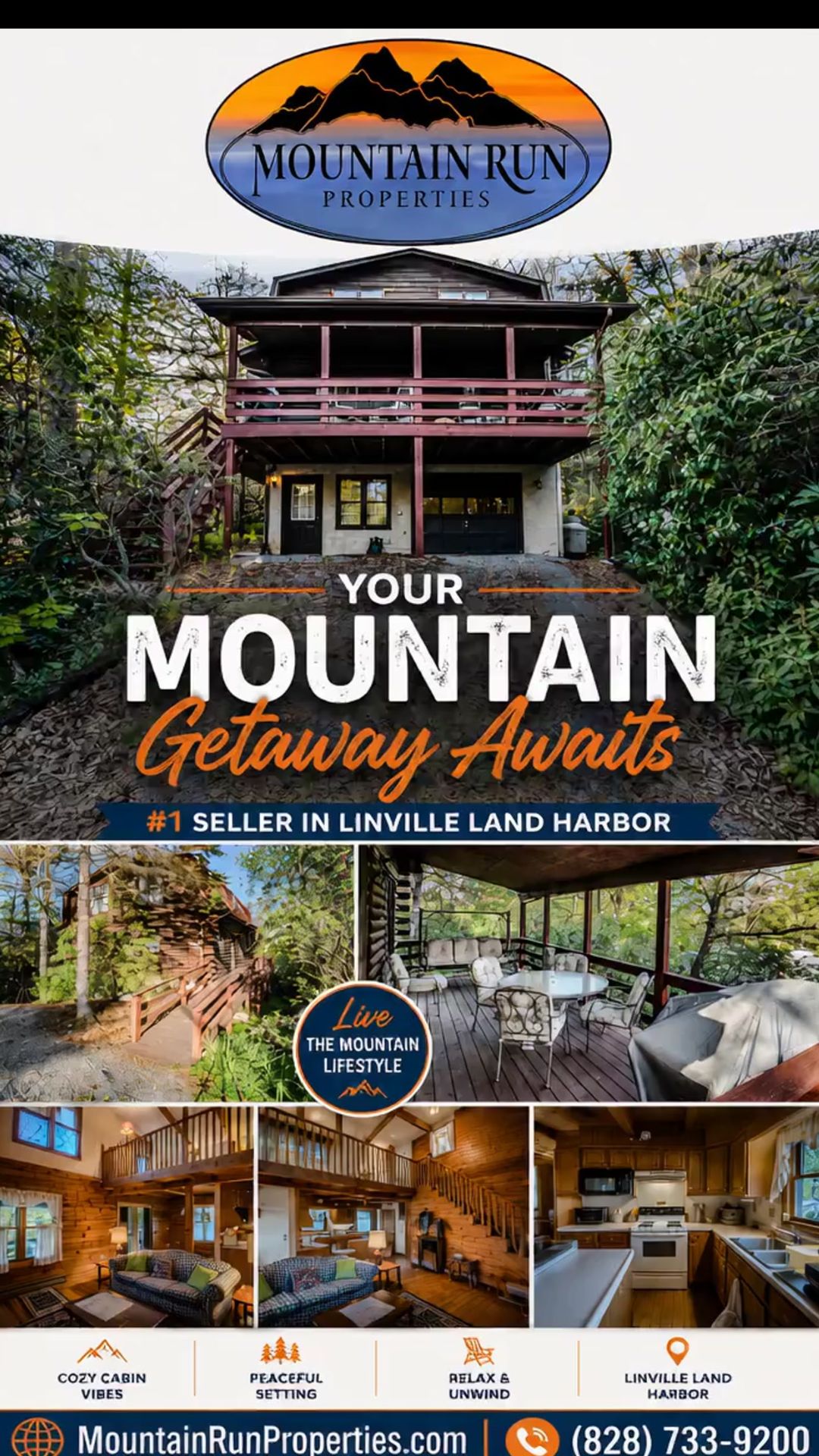 86 Hickory Lane: A Charming Log Home in Linville Land Harbor