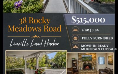 Fully Furnished 4BR/3BA Mountain Cottage for Sale in Linville Land Harbor