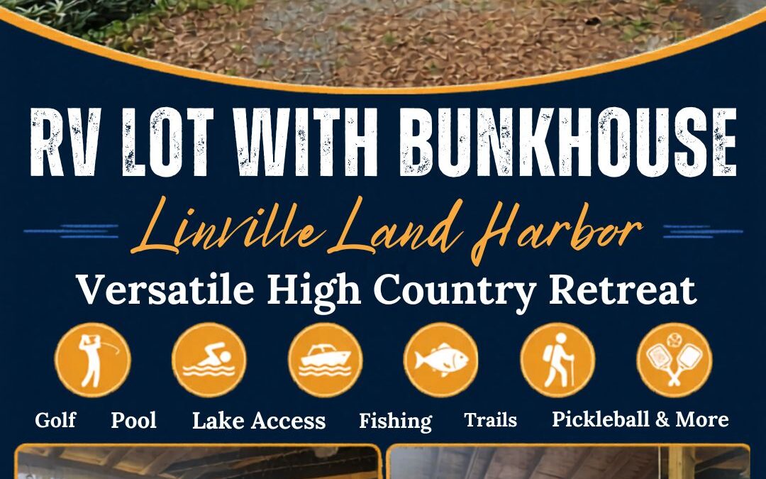 RV Lot with Bunkhouse in Linville Land Harbor: 211 Delphinium Lane, Newland, NC