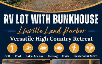 RV Lot with Bunkhouse in Linville Land Harbor: 211 Delphinium Lane, Newland, NC