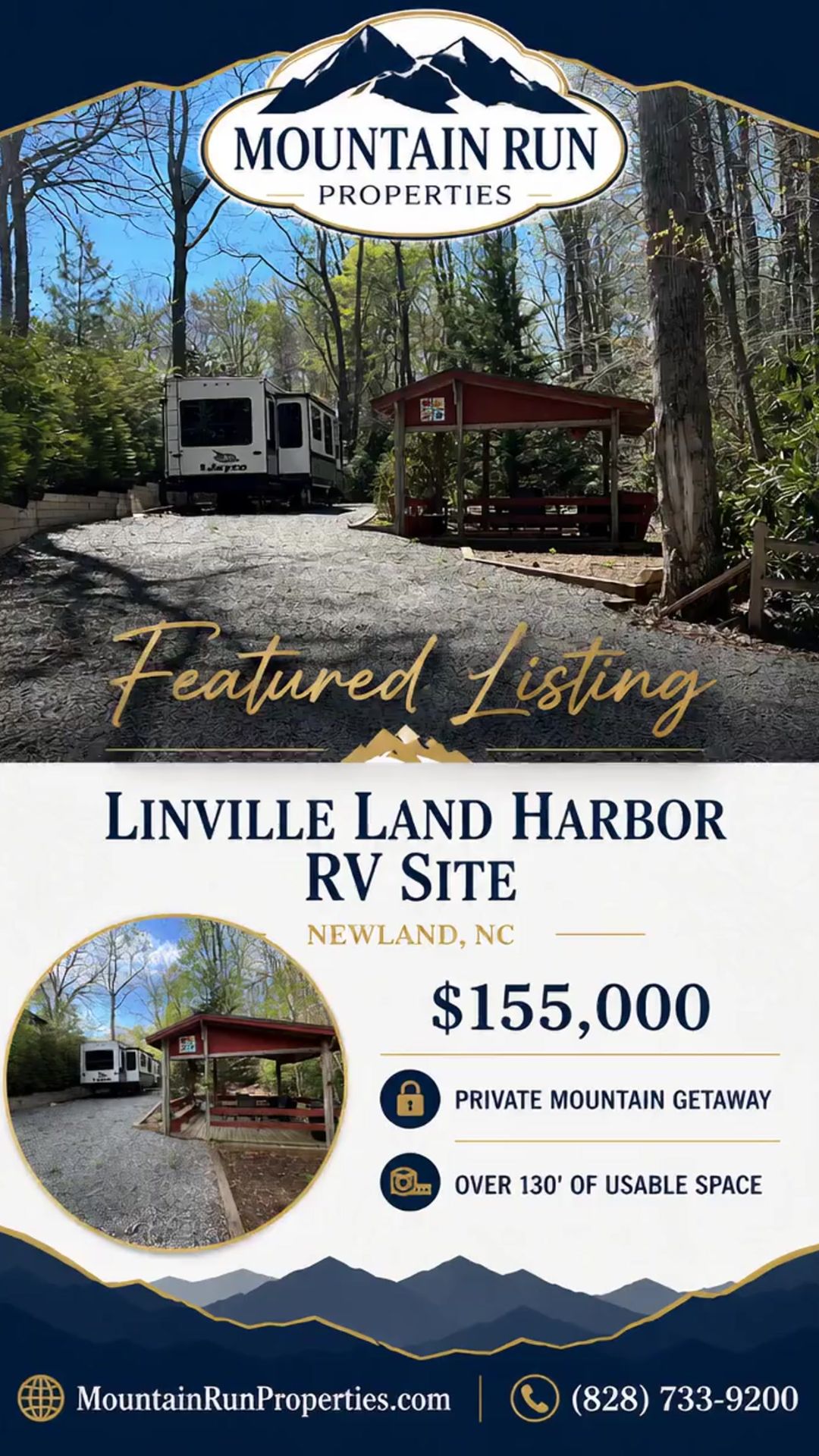 Rare RV Site Opportunity in Linville Land Harbor