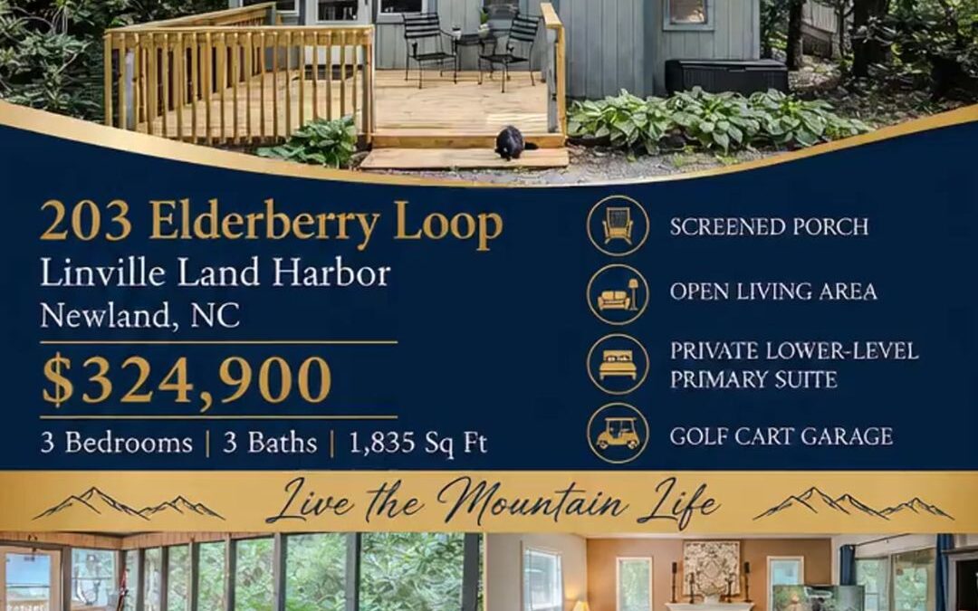 Linville Land Harbor Home for Sale at 203 Elderberry Loop