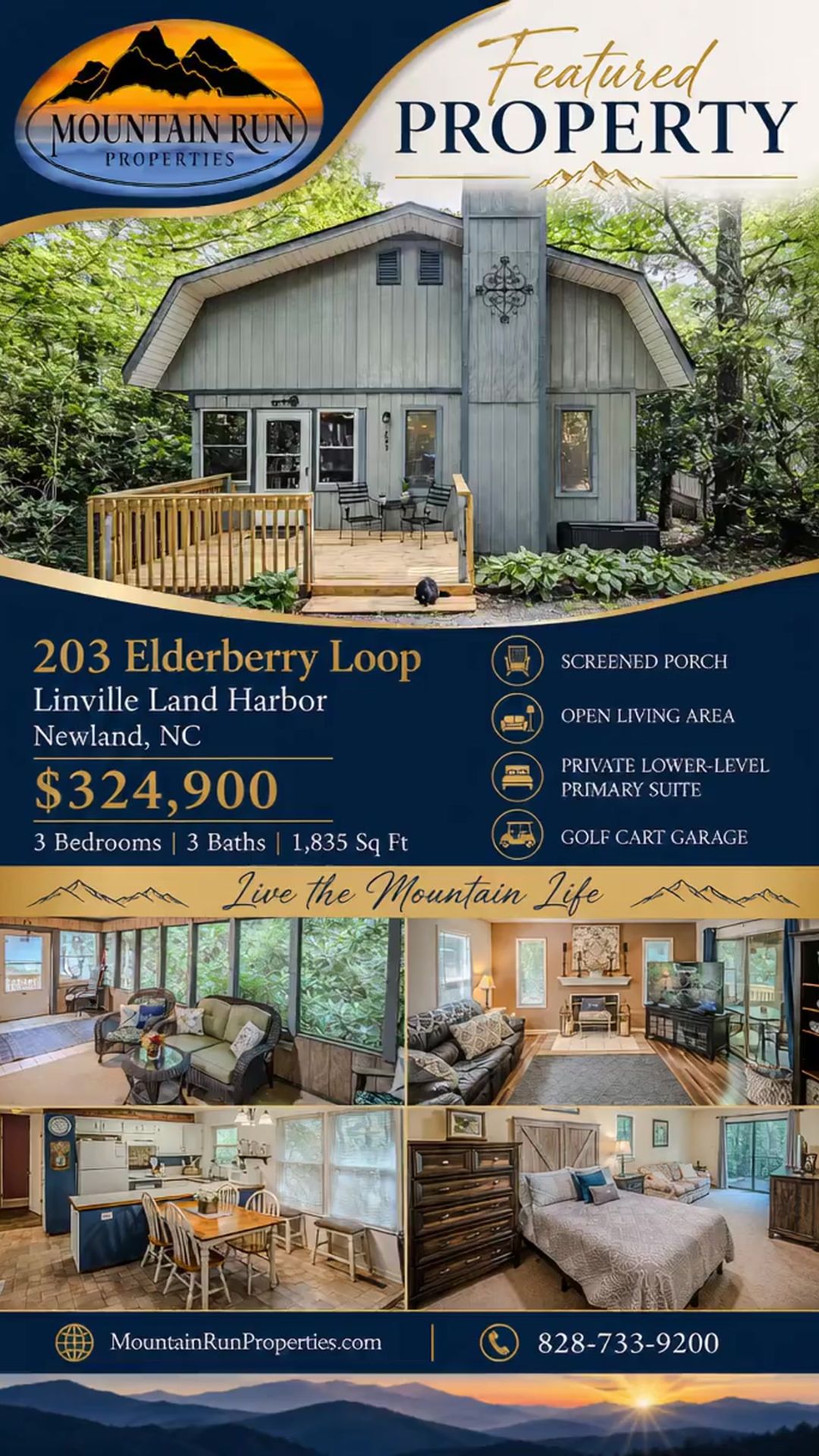 Linville Land Harbor Home for Sale at 203 Elderberry Loop