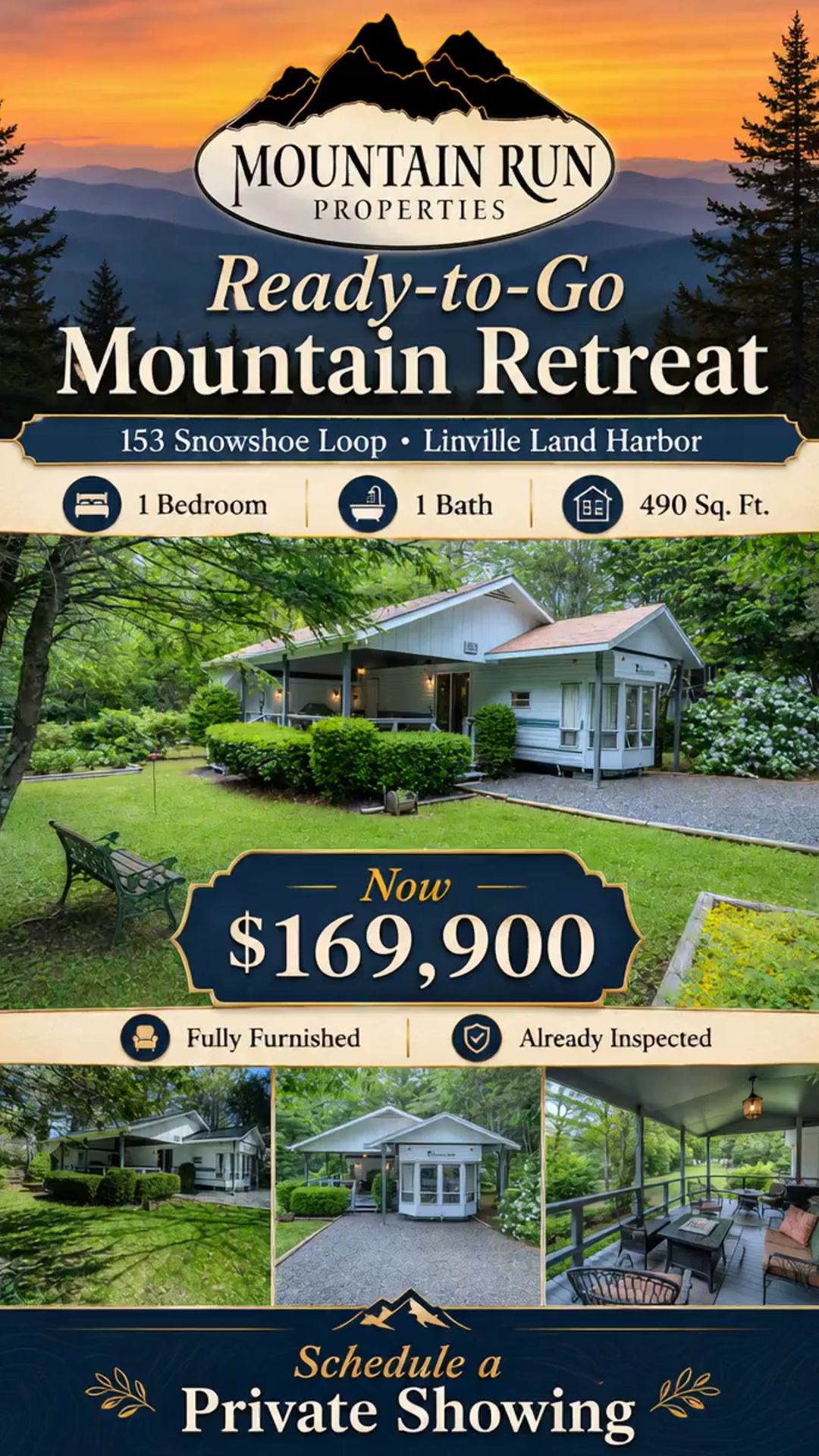 Move-In-Ready Mountain Retreat in Linville Land Harbor