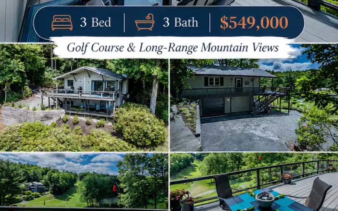 Golf Course Home for Sale in Linville Land Harbor at 78 Fairway Lane